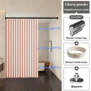 Cortina Magnética para Banheiro, Forro de Banheira, Separação de Água Seca e Molhada, Moderna e Elegante para Casa, Apartamento, Hotel, RV, Trailer