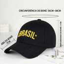 Boné Brasil Unissex Ajustável com Estampa “BRASIL” — Boné de Torcedor para Jogos, Copa do Mundo 2026 e Dia dos Pais