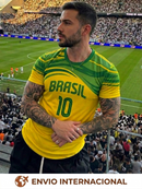 Camiseta Verde e Amarela Nº 10 Unissex — Estilo Copa 2026, Torcida e Streetwear