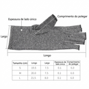 Luvas de compressão para artrite, suporte para pulso, terapia, meio dedo, luvas de compressão, alívio da dor nas articulações, luvas de ciclismo