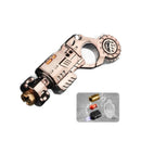 Conjunto de pistola de brinquedo de liga metálica com ejeção de cartuchos, brinquedo sensorial antiestresse, mini pião de dedo