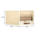 Gaveta Organizadora Modular Empilhável com Visor e Puxador — Para Closet, Armário e Enxoval