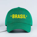 Boné Brasil Unissex Ajustável com Estampa “BRASIL” — Boné de Torcedor para Jogos, Copa do Mundo 2026 e Dia dos Pais