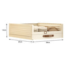 Gaveta Organizadora Modular Empilhável com Visor e Puxador — Para Closet, Armário e Enxoval