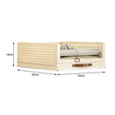 Gaveta Organizadora Modular Empilhável com Visor e Puxador — Para Closet, Armário e Enxoval