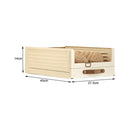 Gaveta Organizadora Modular Empilhável com Visor e Puxador — Para Closet, Armário e Enxoval