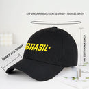 Boné Brasil Unissex Ajustável com Estampa “BRASIL” — Boné de Torcedor para Jogos, Copa do Mundo 2026 e Dia dos Pais