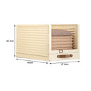 Gaveta Organizadora Modular Empilhável com Visor e Puxador — Para Closet, Armário e Enxoval