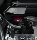 Suporte Multifuncional para Copos com Bandeja Veicular — Organizador de Carro para Lanches, Bebidas e Celular