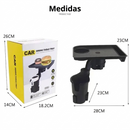 Suporte Multifuncional para Copos com Bandeja Veicular — Organizador de Carro para Lanches, Bebidas e Celular