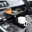 Suporte Multifuncional para Copos com Bandeja Veicular — Organizador de Carro para Lanches, Bebidas e Celular