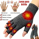 Luvas de compressão para artrite, suporte para pulso, terapia, meio dedo, luvas de compressão, alívio da dor nas articulações, luvas de ciclismo